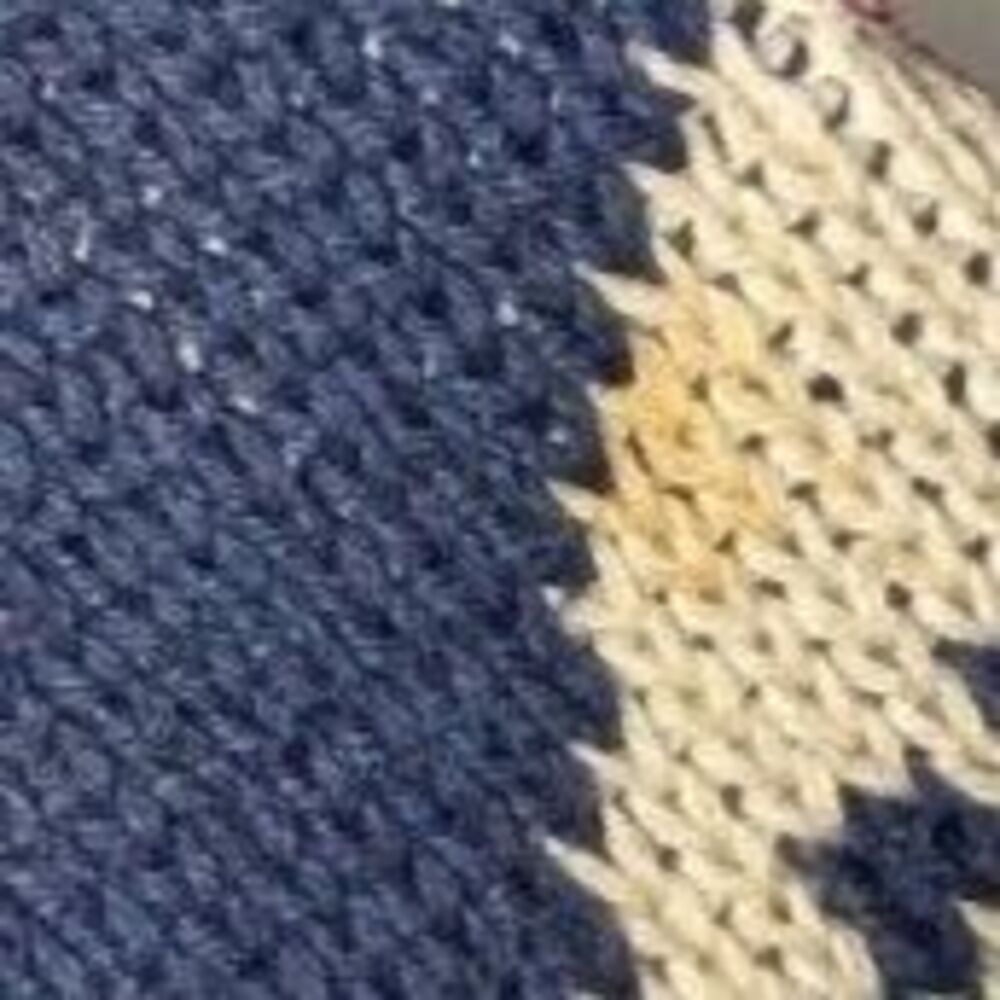 Vintage Navy & Red Cat Lover's Novelty Knit Sweater Cottagecore Grandmacore - Picture 7 of 8